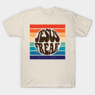 Jesus Freak - retro 70s hippie revolution T-Shirt